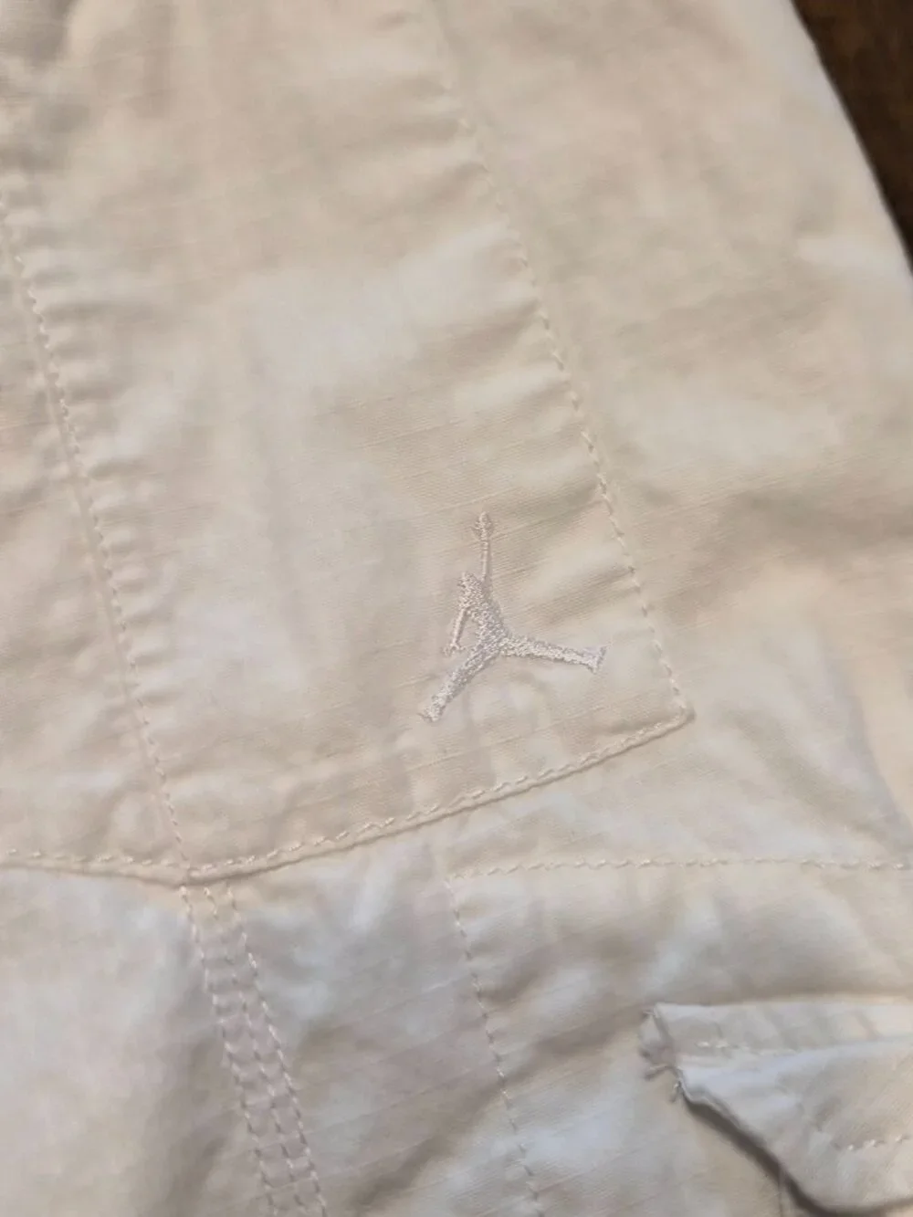 Nike Jordan Cargo Shorts Mens Size 34 White Ripstop Jumpman 465022 G741